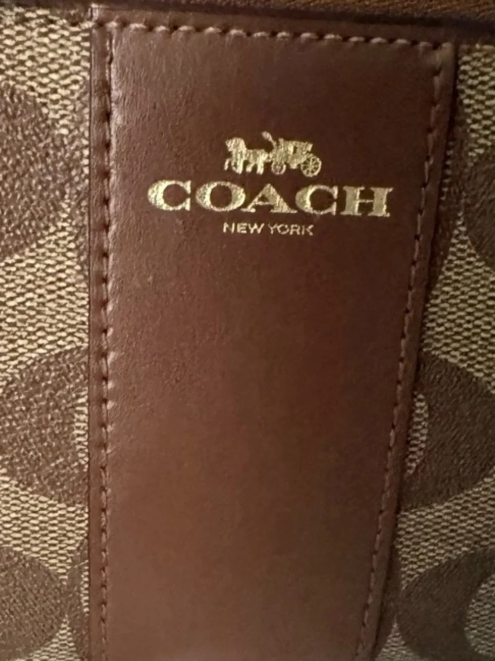 COACH Signature Canvas Wristlet & Zip Wallet Duo Set Brown Tan Bundle ✨